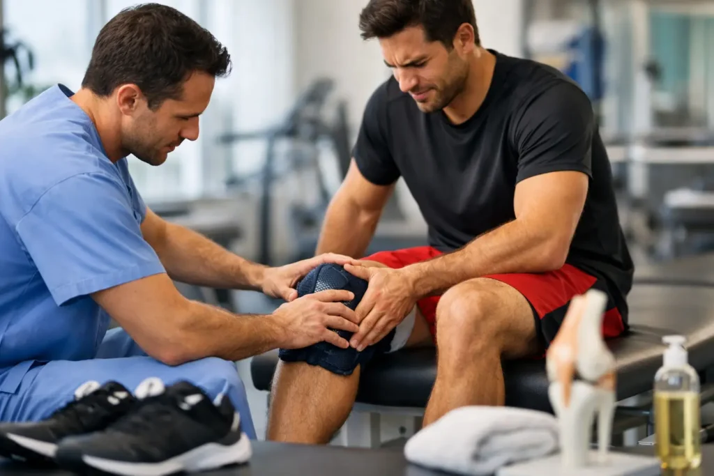 Tratamiento de lesión deportiva de rodilla