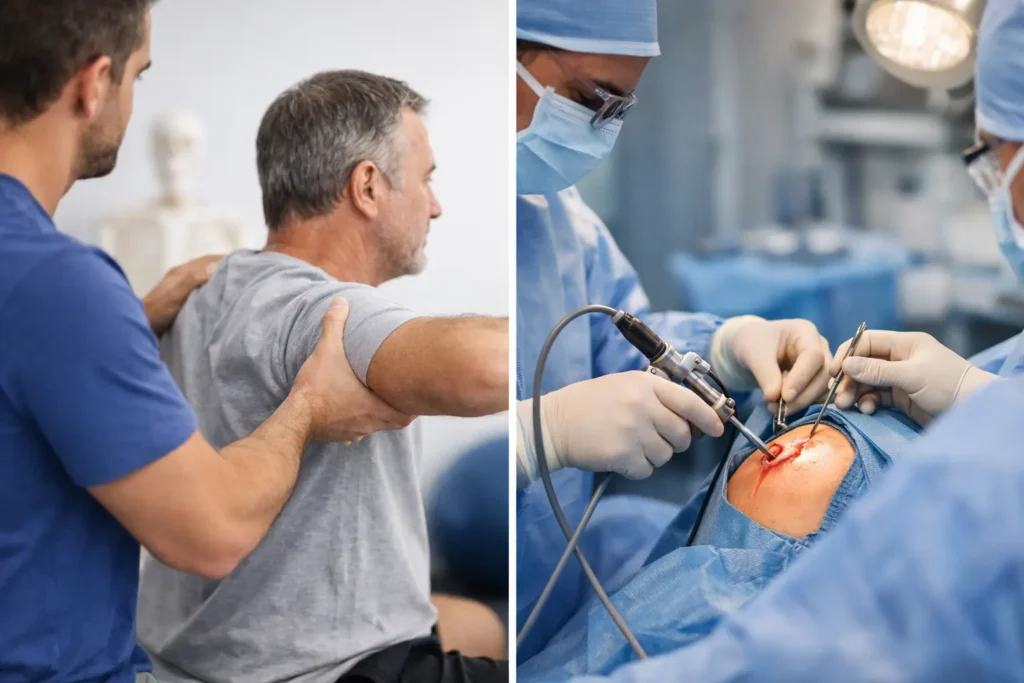 Fisioterapia versus cirugía de hombro: ¿cuál conviene?